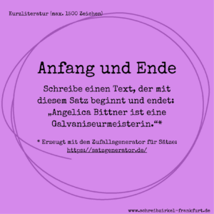 Kreatives Schreiben - Beispiele und Übungen